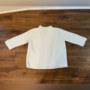 Gap White Cuffed Sleeve Pull Over Sweater